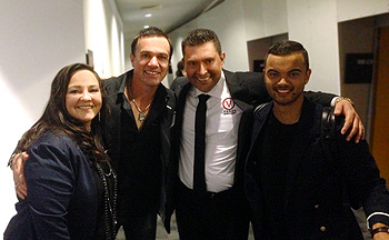 Jeremy & Candice with Guy Sebastian and Shannon Noll